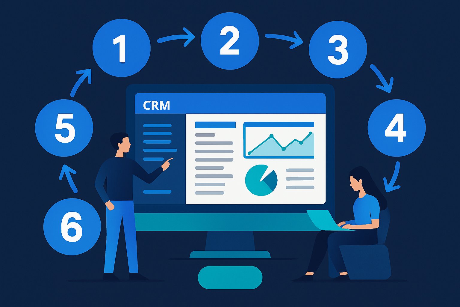 Les 6 phases de mise en place du CRM PowerLink Advance