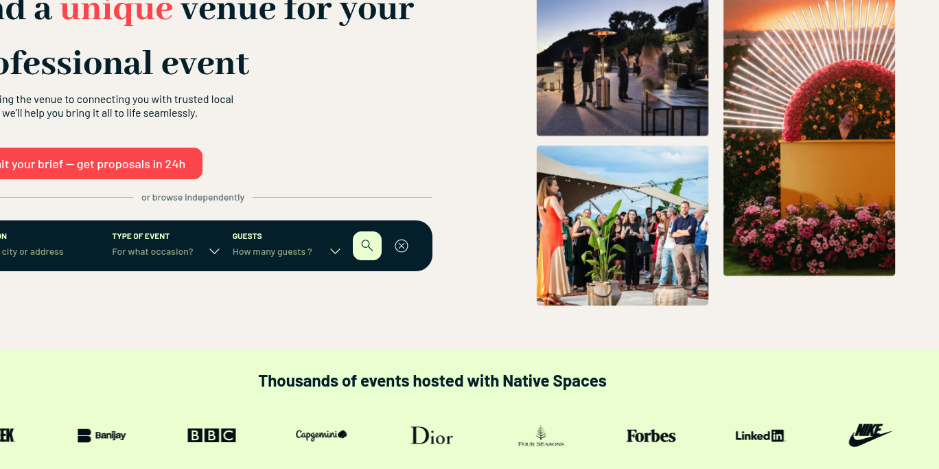 Aperçu Native Spaces